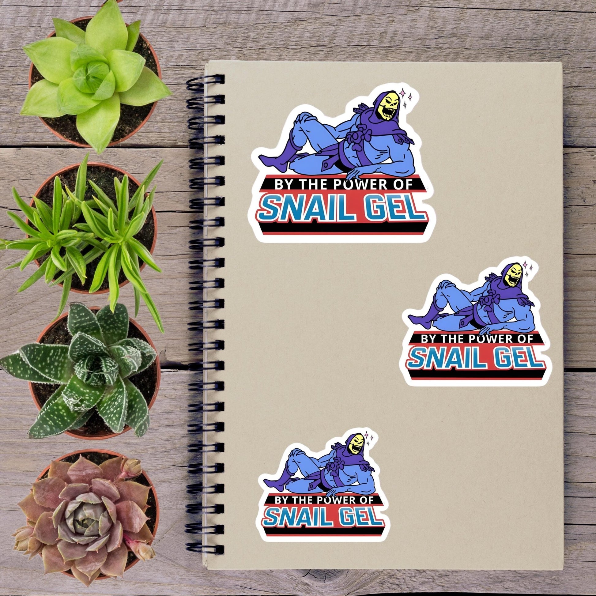 Power Of Snail Gel Korean Skincare Vinyl Sticker - Aphantastic Designs