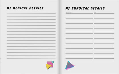 2026 Health Symptom Tracking Journal Tracker Calendar + Mystery 3" Sticker | Rad Retrowave