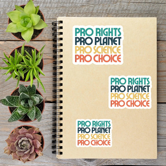 Pro Rights LGBTQ Science Equality Anti Trump Political Protest Vinyl Sticker | LIMITED RUN - Aphantastic Designs
