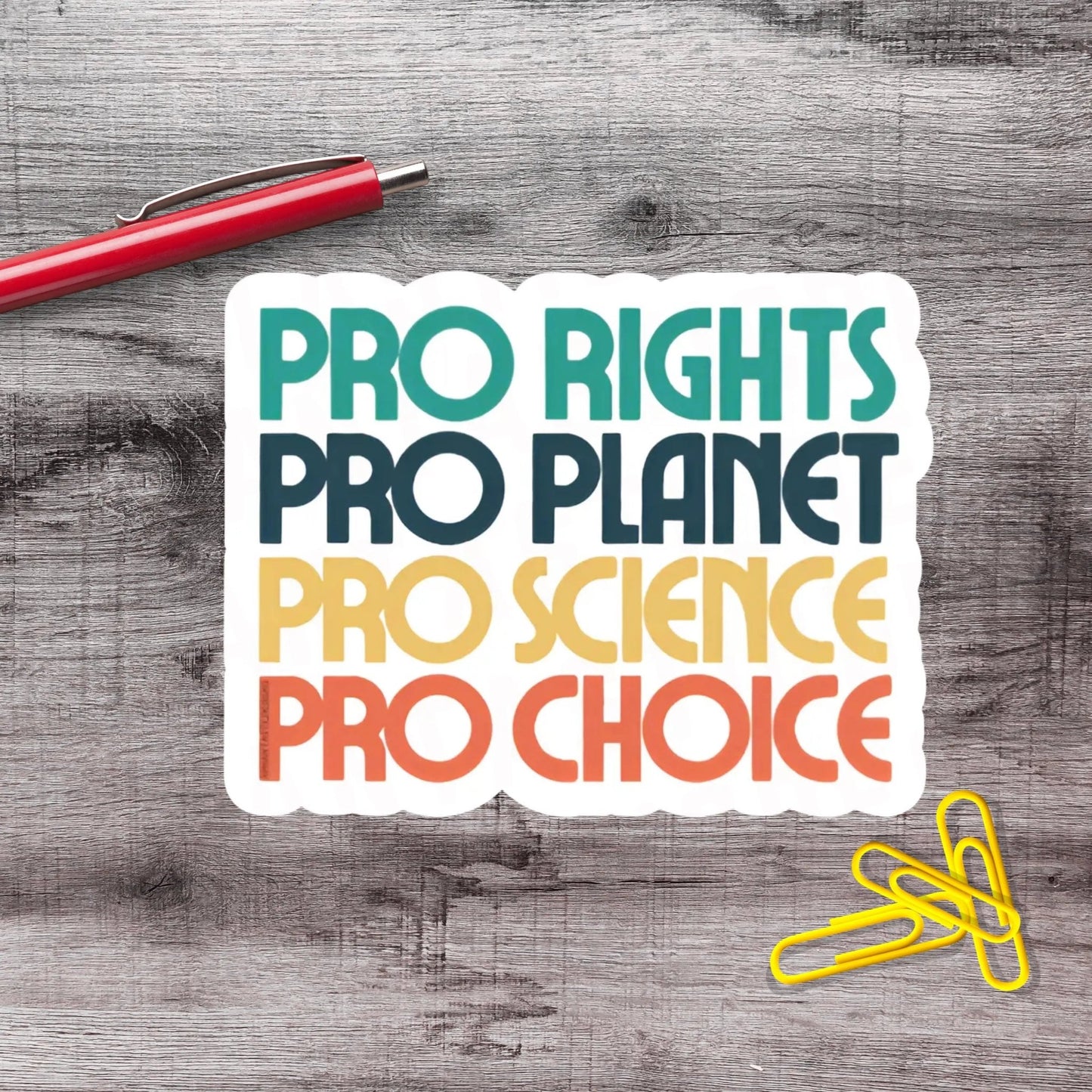 Pro Rights LGBTQ Science Equality Anti Trump Political Protest Vinyl Sticker | LIMITED RUN - Aphantastic Designs