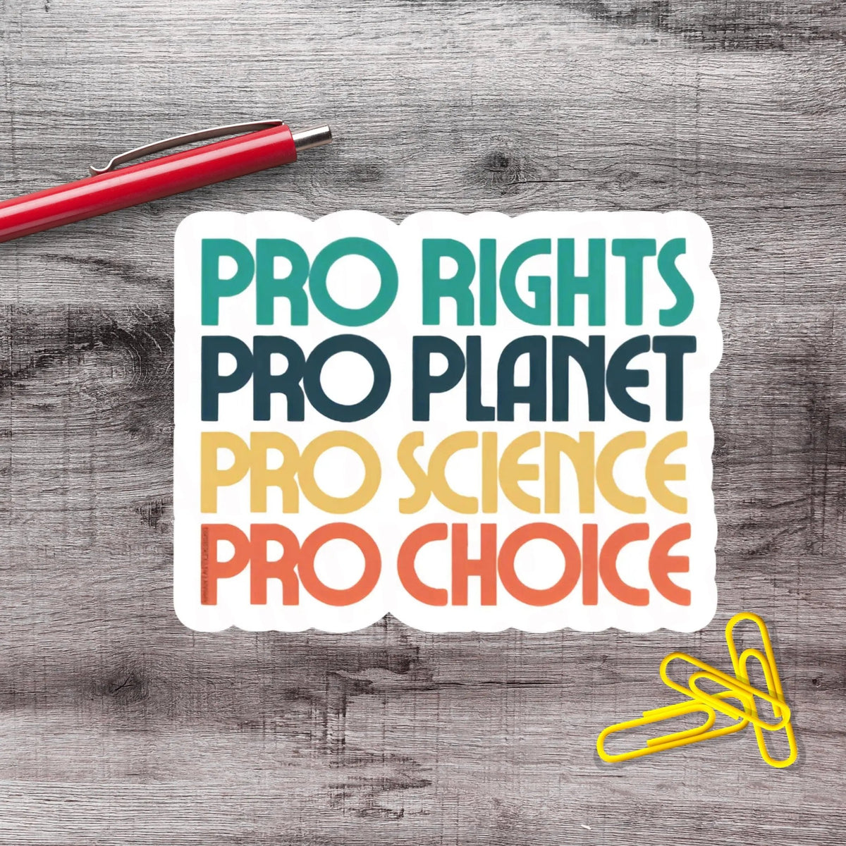 Pro Rights LGBTQ Science Equality Anti Trump Political Protest Vinyl Sticker | LIMITED RUN - Aphantastic Designs