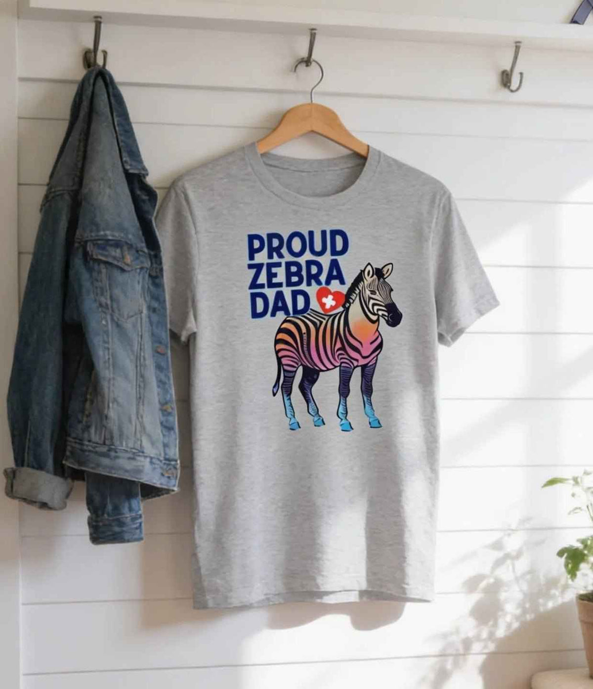 Proud Zebra Mom Dad T-Shirt
