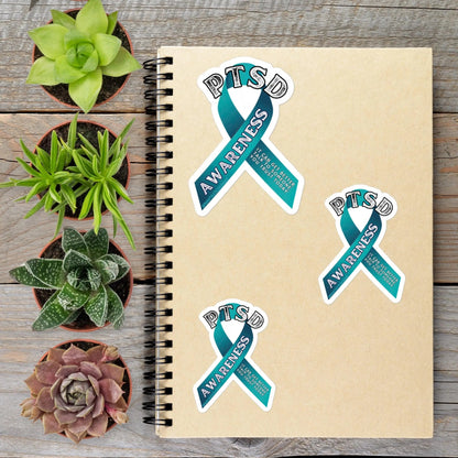 PTSD Awareness Ribbon Vinyl Sticker - Aphantastic Designs