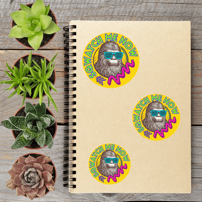 Rad Bigfoot PNW Sasquatch Vinyl Sticker - Aphantastic Designs