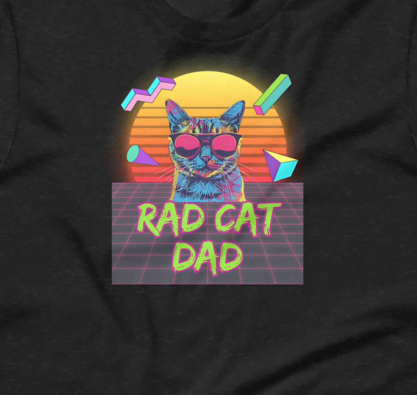 Rad Cat Dad T-Shirt - Aphantastic Designs