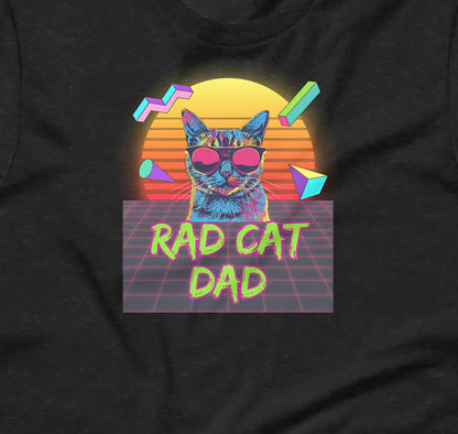 Rad Cat Dad T-Shirt - Aphantastic Designs