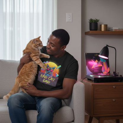 Rad Cat Dad T-Shirt - Aphantastic Designs