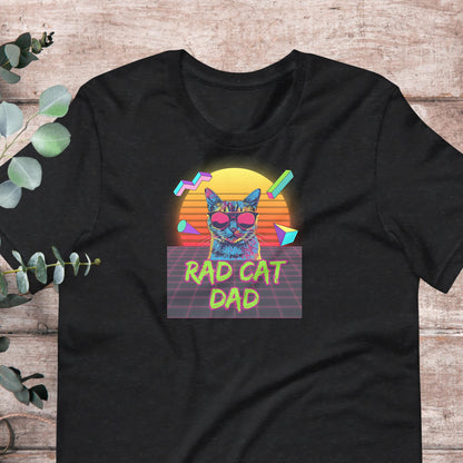 Rad Cat Dad T-Shirt - Aphantastic Designs