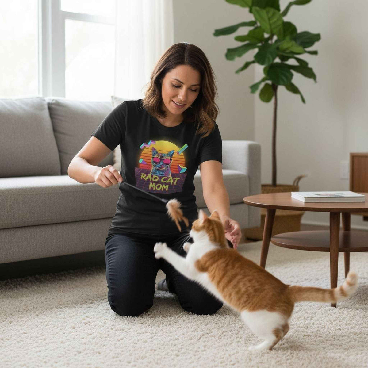 Rad Cat Mom T-Shirt