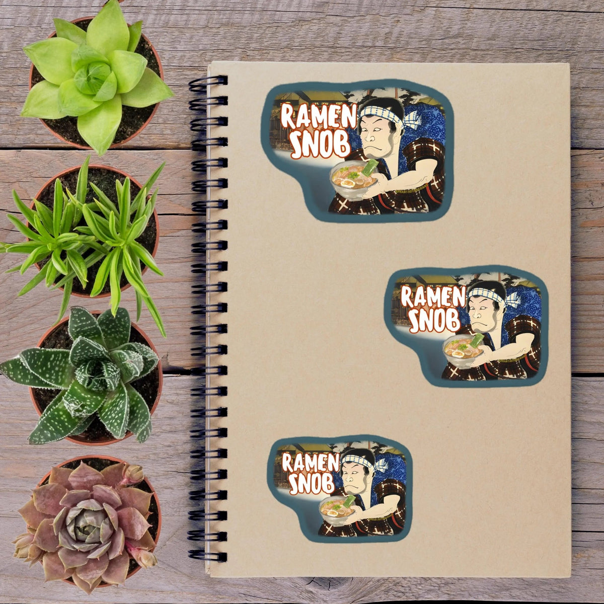 Ramen Snob Vinyl Sticker - Aphantastic Designs