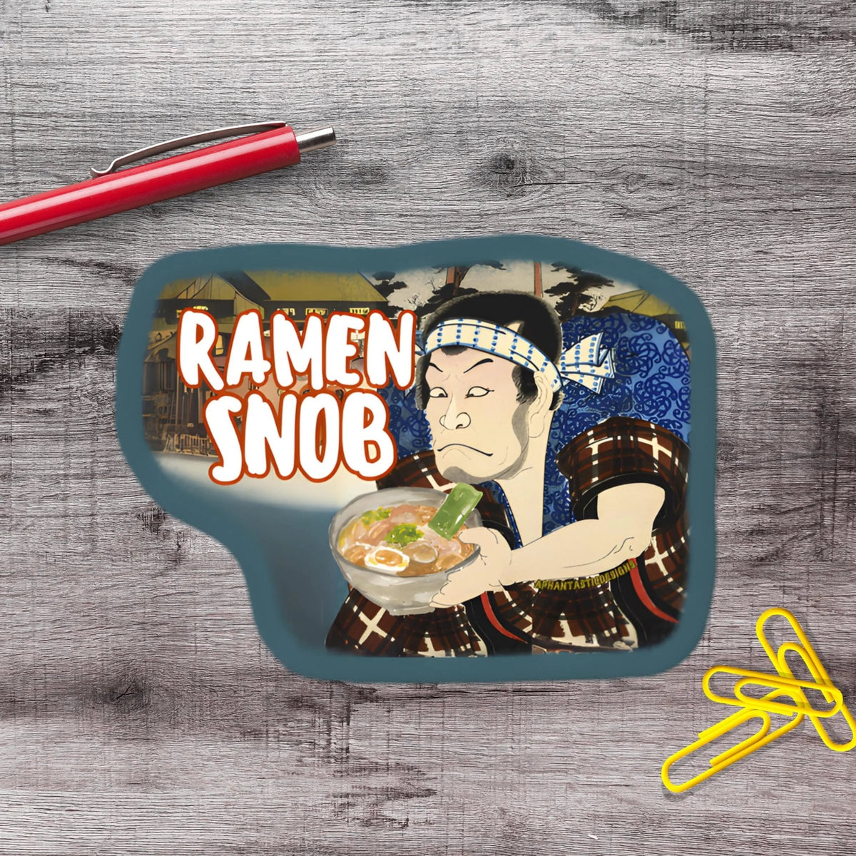 Ramen Snob Vinyl Sticker - Aphantastic Designs