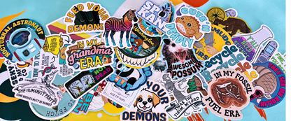 Random 2" & 3" Vinyl Sticker Mystery Packs - Aphantastic Designs