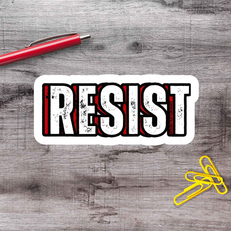Resist Anti Trump Political Protest Vinyl Sticker