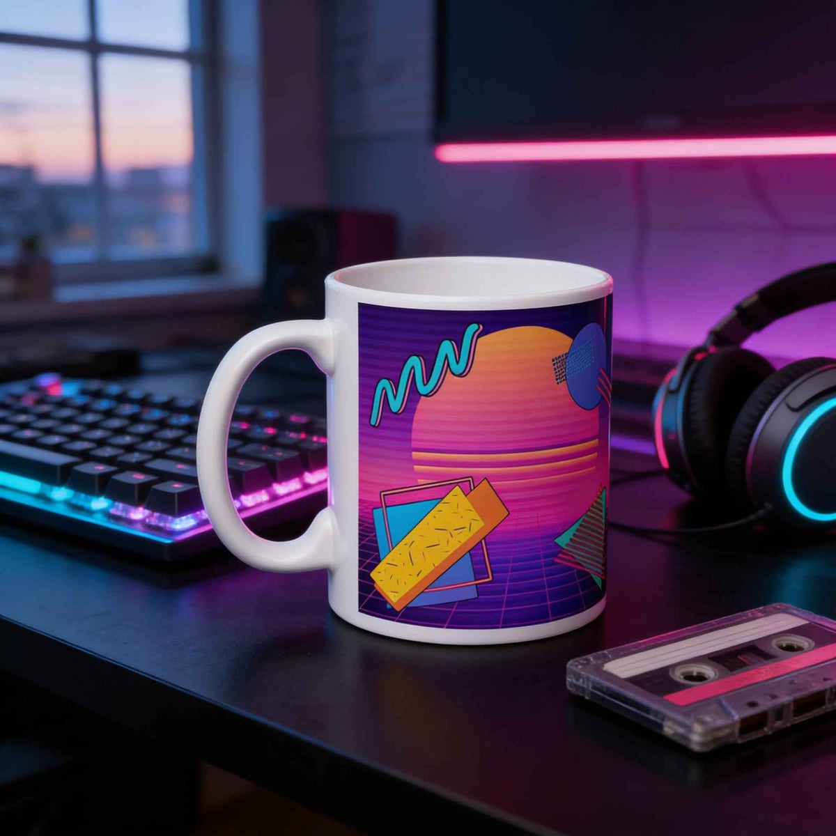 Retrowave Synthwave Coffee Mug