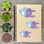 2-6 Inch Salty Vibes I hate Everyone Kawaii Narwhal Vinyl Sticker Aphantastic Designs