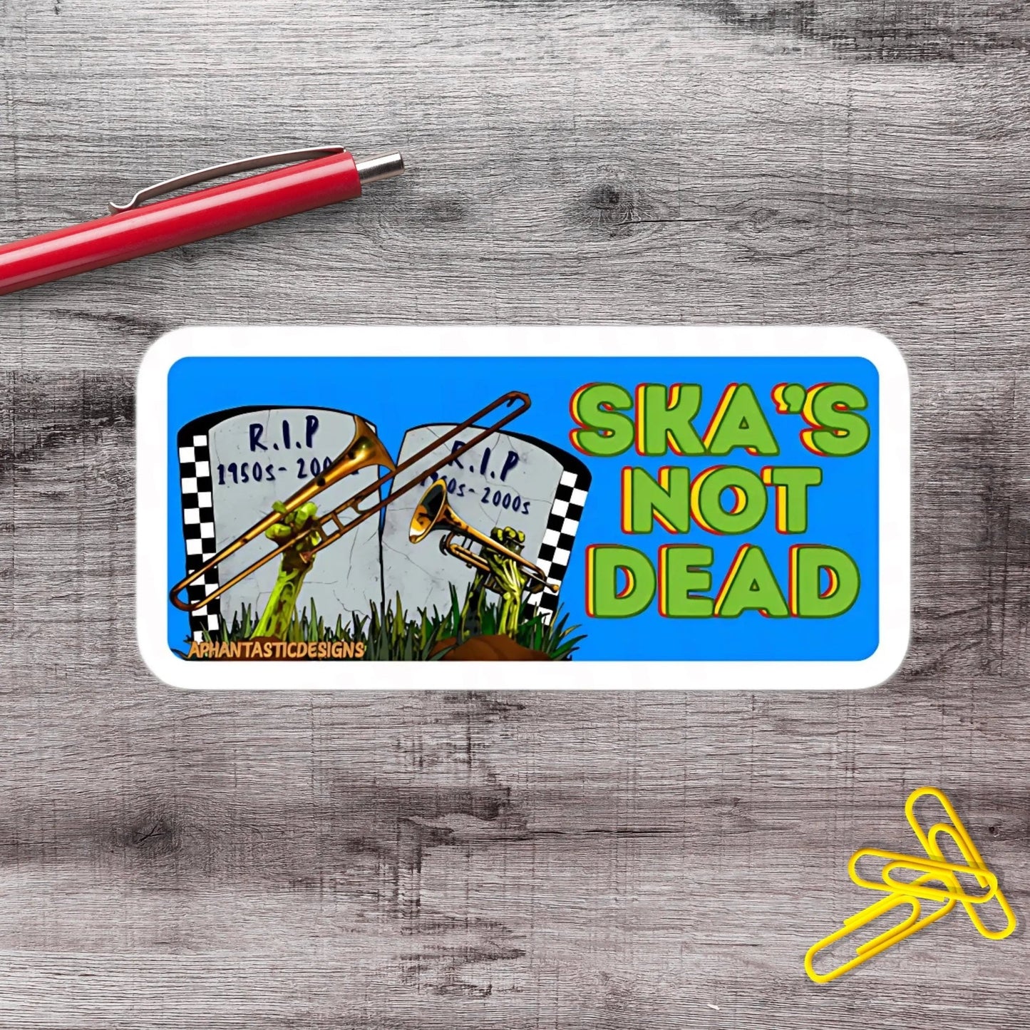 Skas Not Dead Scene Vinyl Sticker - Aphantastic Designs