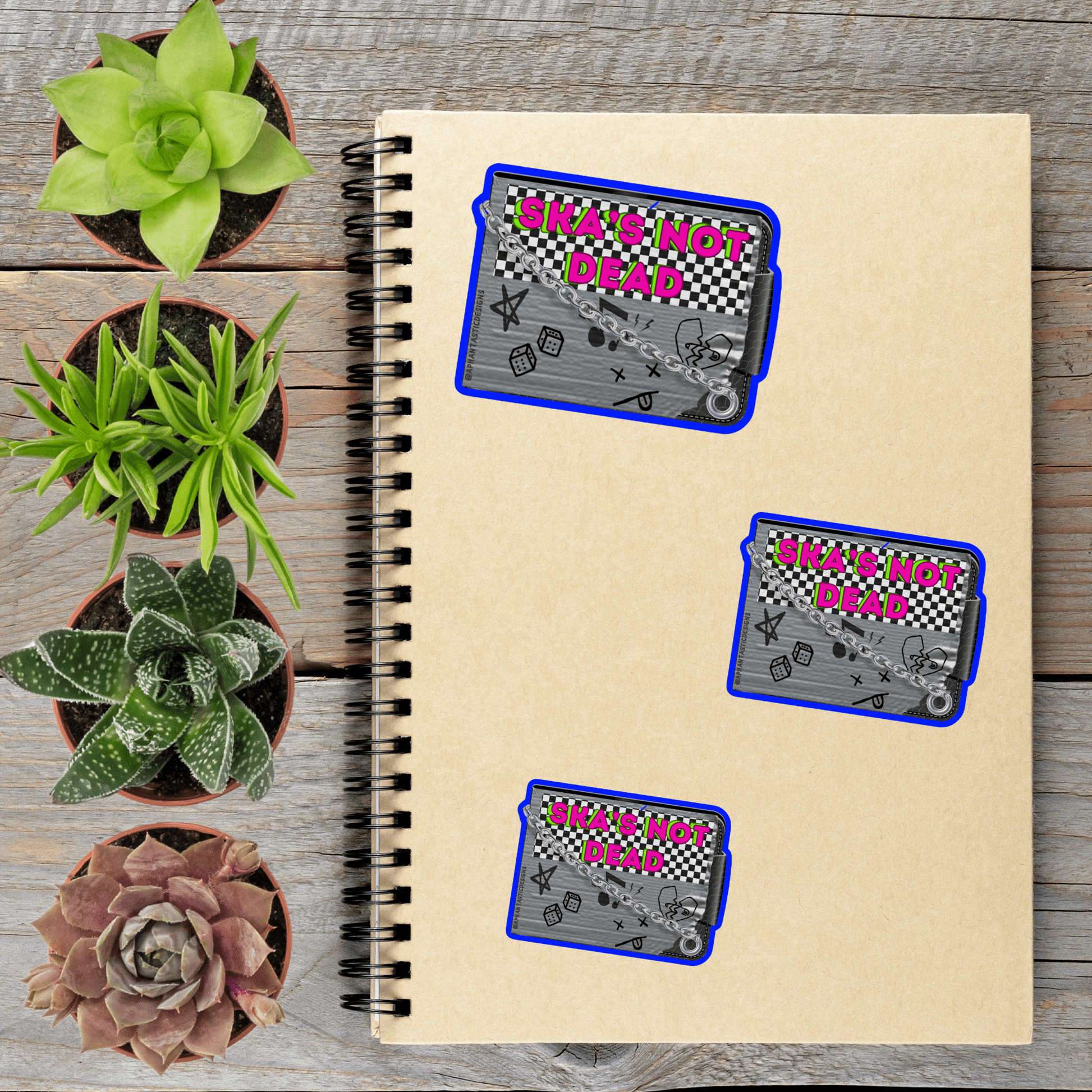 Skas Not Dead Wallet Vinyl Sticker - Aphantastic Designs