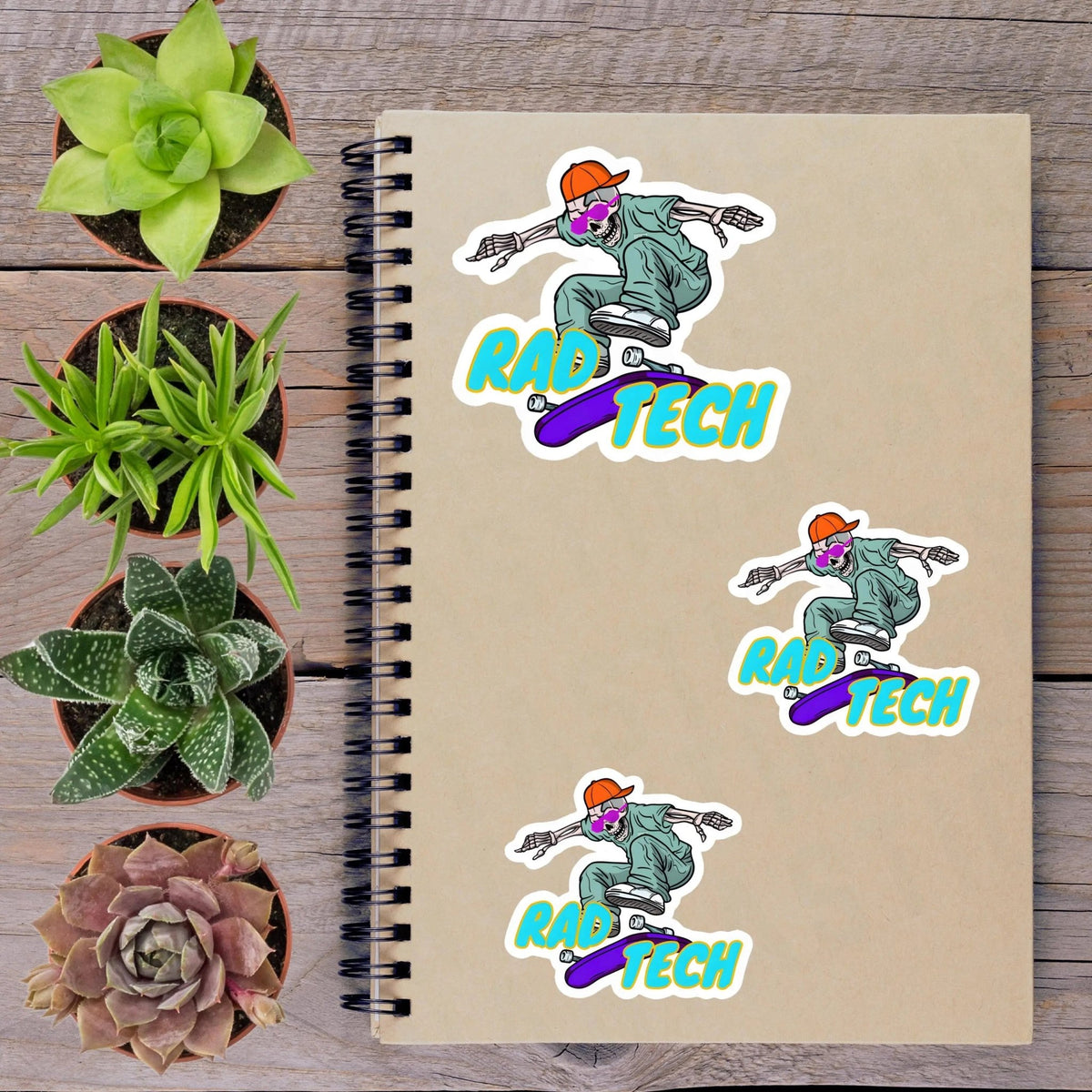Skeleton X - Ray Rad Tech Vinyl Sticker - Aphantastic Designs