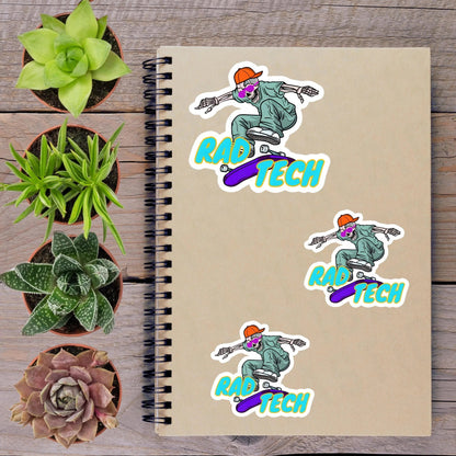Skeleton X - Ray Rad Tech Vinyl Sticker - Aphantastic Designs