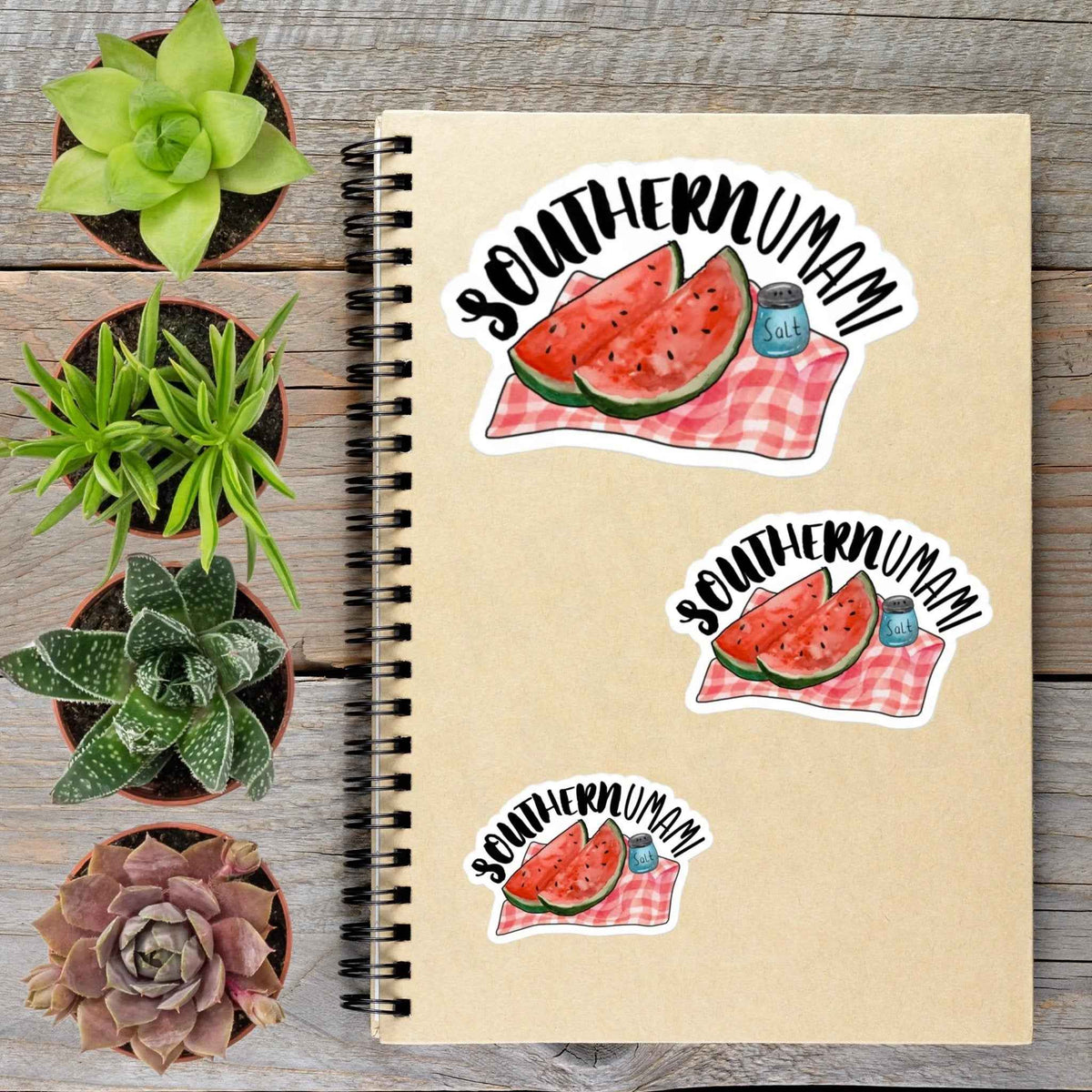 Southern Umami Watermelon Japanese Foodie Vinyl Sticker