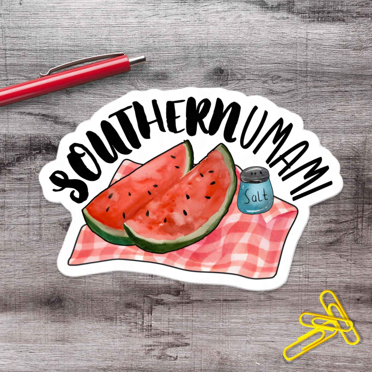 Southern Umami Watermelon Japanese Foodie Vinyl Sticker