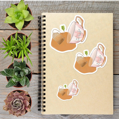Spilled Tea Vinyl Sticker - Aphantastic Designs