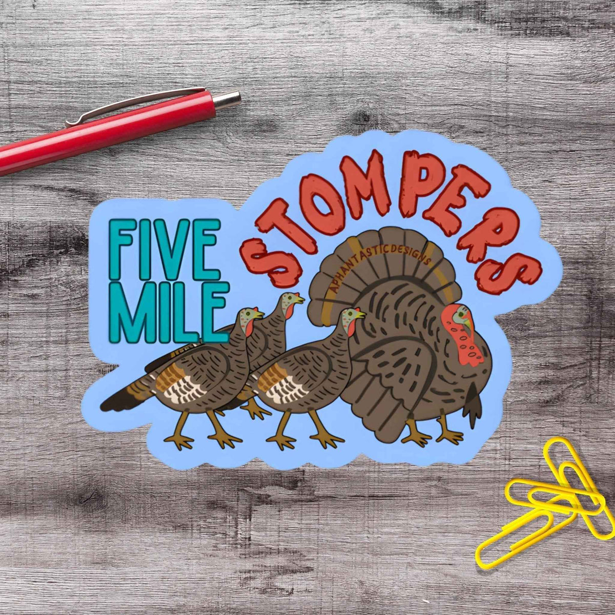 Spokane Five Mile Turkey Stompers Vinyl Sticker