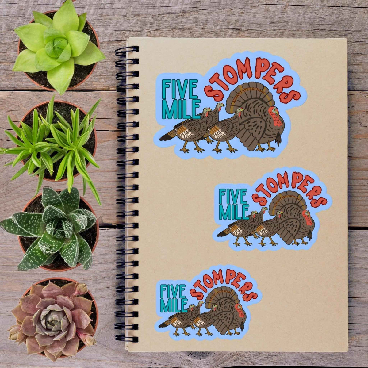 Spokane Five Mile Turkey Stompers Vinyl Sticker