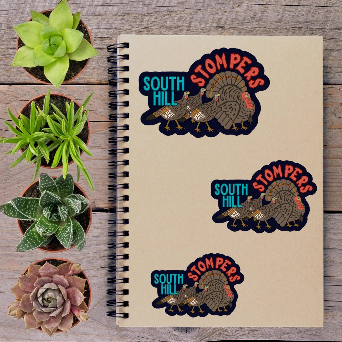 Spokane South Hill Turkey Stompers Vinyl Sticker - Aphantastic Designs