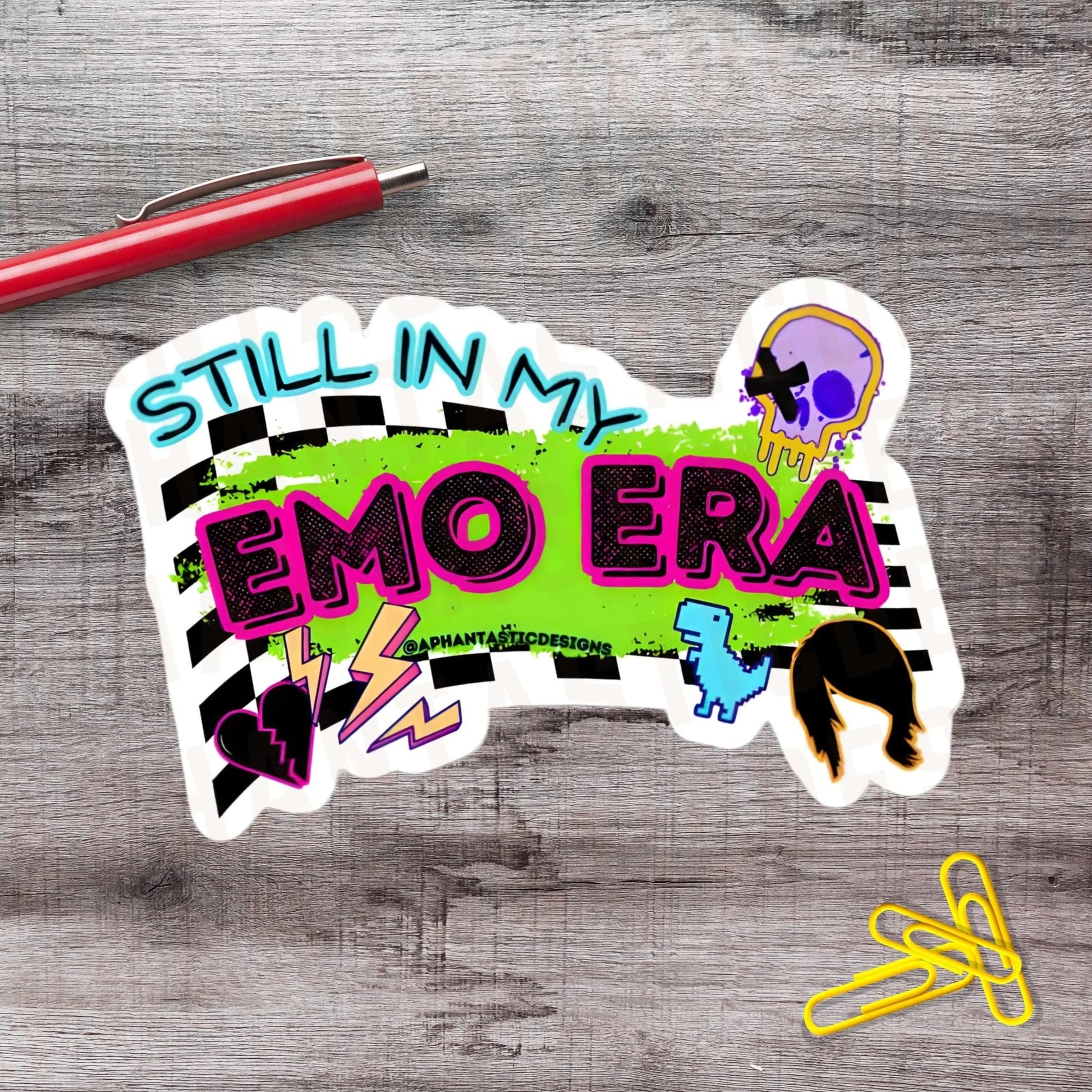 Still In My Emo Era Vinyl Sticker - Aphantastic Designs