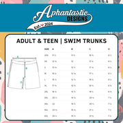 Strawberry Swim Trunks with Pockets