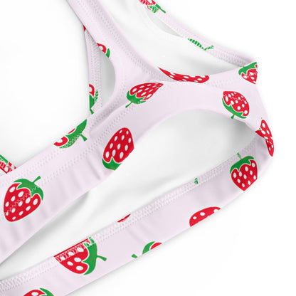 Strawberry Swimsuit Bikini Top - Sport/String - Aphantastic Designs