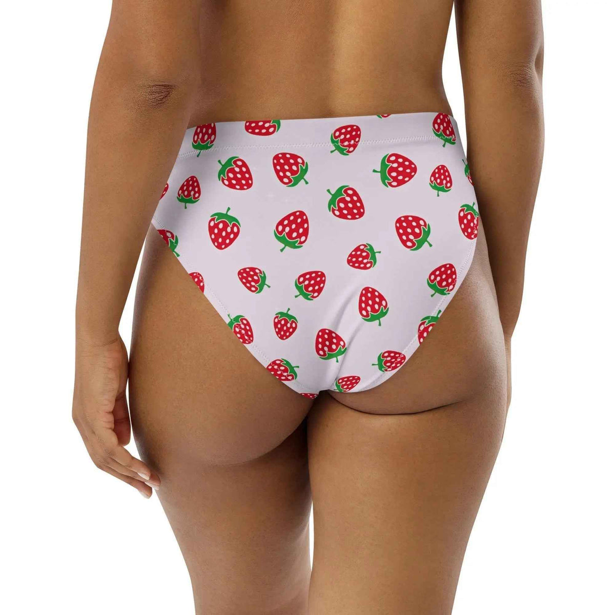 Strawberry Bikini Bottoms | High Waisted/String