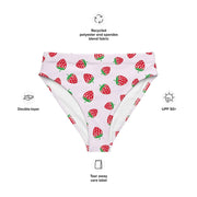 Strawberry Bikini Bottoms | High Waisted/String