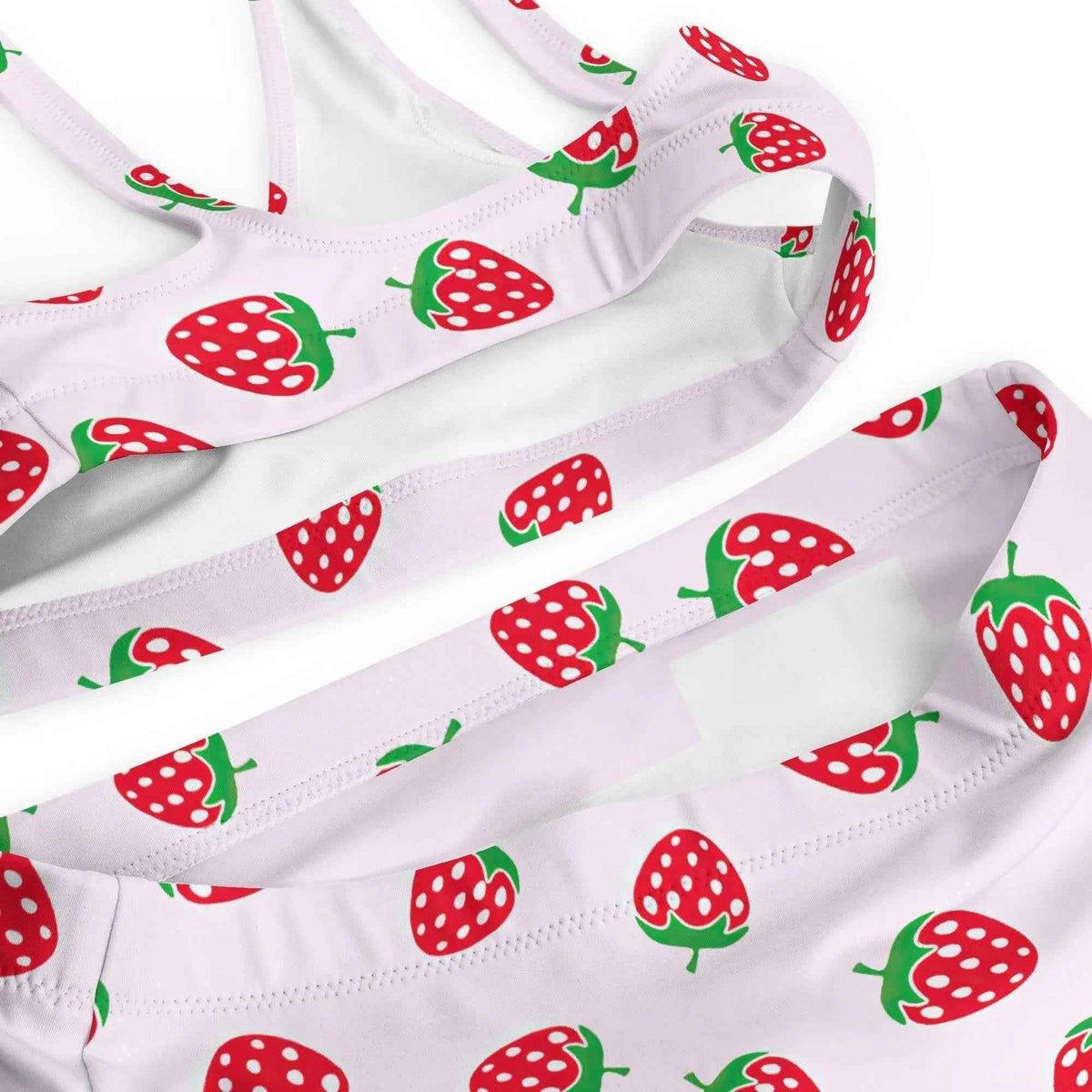 Strawberry Swimsuit High Waisted or String Bikini Set