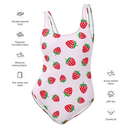 Strawberry One Piece Swimsuit