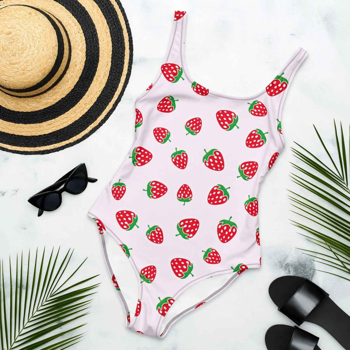 Strawberry One Piece Swimsuit