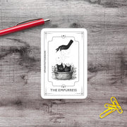 The Empurress Black Cat Tarot Style Vinyl Sticker - Aphantastic Designs