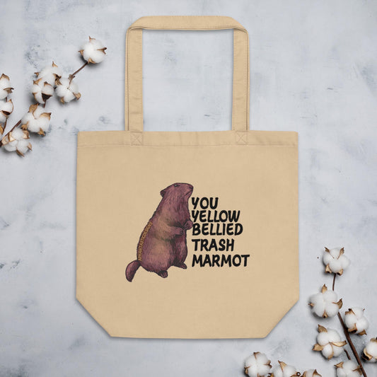 Trash Marmot PNW Organic Cotton Reusable Tote Bag - Aphantastic Designs