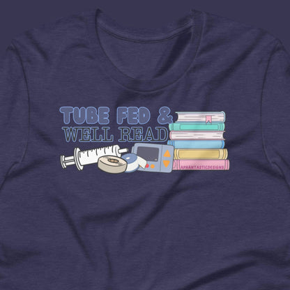 Tube Fed And Well Read T-Shirt | Baby Toddler Adult - Aphantastic Designs
