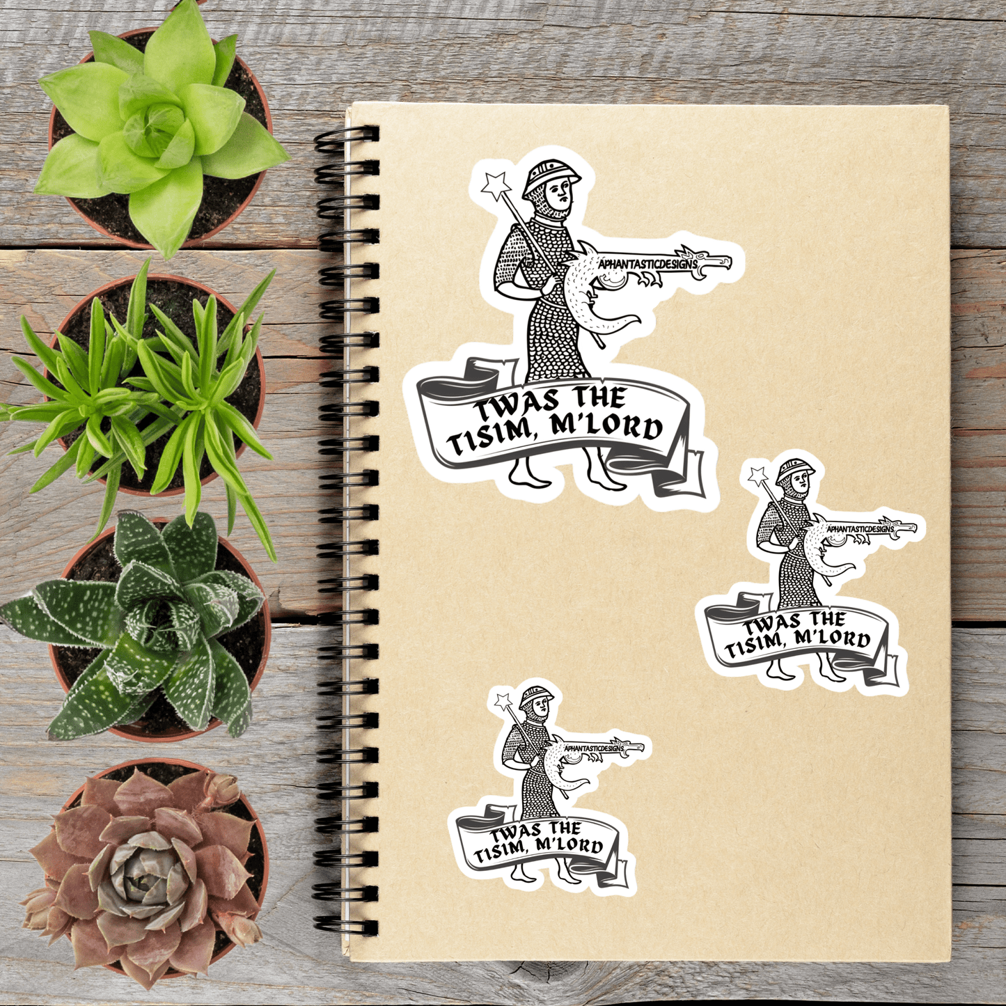 Twas The Tism My Lord Autism Vinyl Sticker - Aphantastic Designs