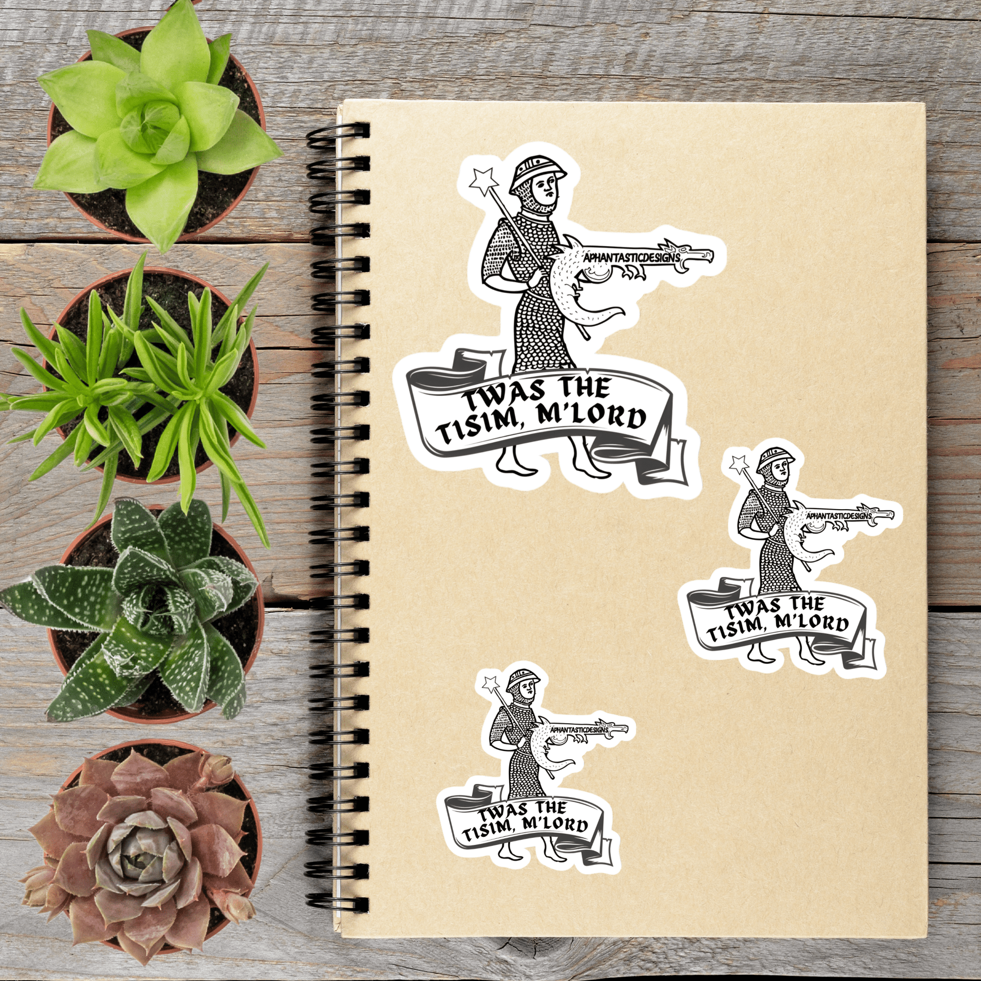 Twas The Tism My Lord Autism Vinyl Sticker - Aphantastic Designs