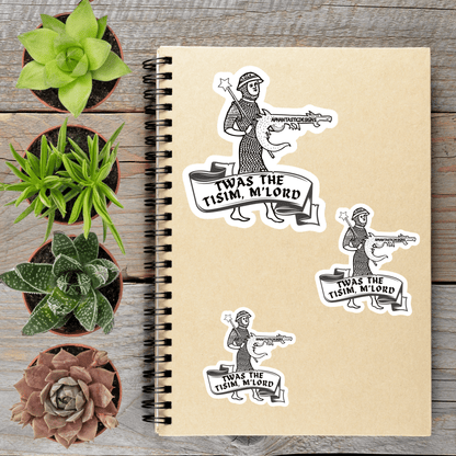 Twas The Tism My Lord Autism Vinyl Sticker - Aphantastic Designs