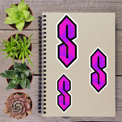 Vintage 90s S Pink Lava Y2K Middle School S Vinyl Sticker - Aphantastic Designs