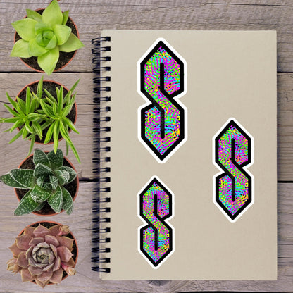 Vintage 90s Y2K S Vinyl Sticker - Aphantastic Designs