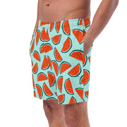 Watermelon Swim Trunks with Pockets