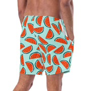 Watermelon Swim Trunks with Pockets