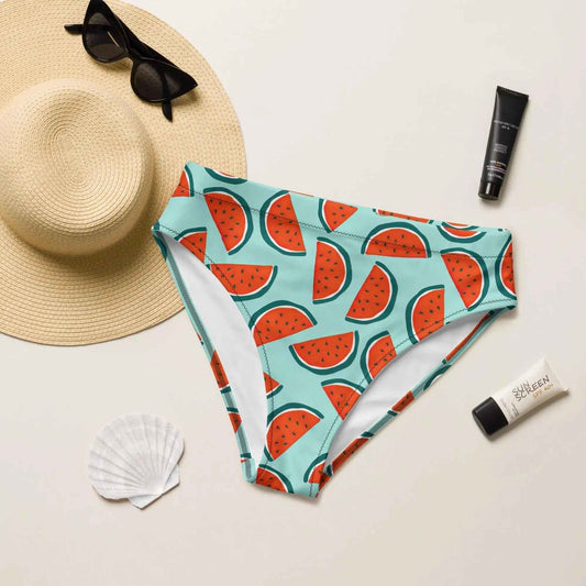 Watermelon Bikini Bottoms | High Waisted/String