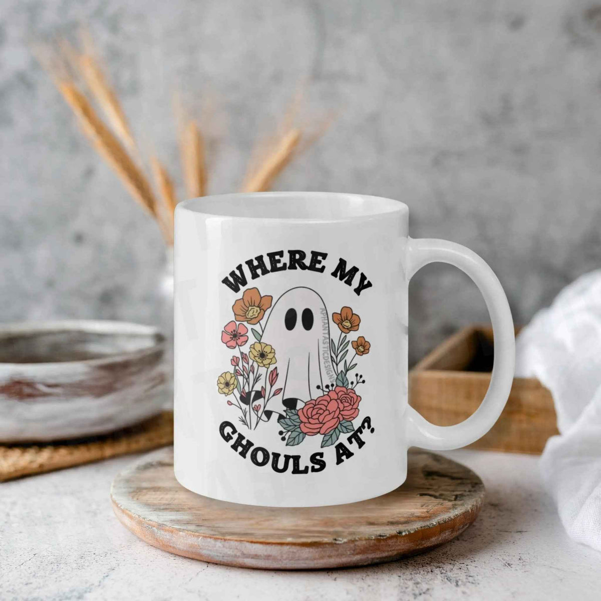 Where My Ghouls At Ghost Mug