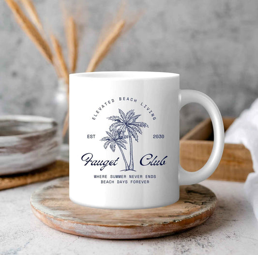 White Ceramic Custom Coffee Mug: Left-Handed Friendly (11 oz 15 oz 20 oz)